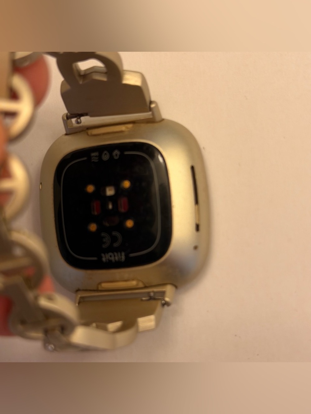 Fitbit Versa 3, Tested, Charger Included, Gold Case/stainless Steel Band - Picture 10 of 10